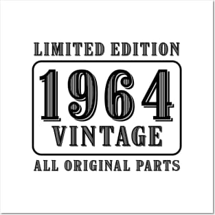 All original parts vintage 1964 limited edition birthday Posters and Art